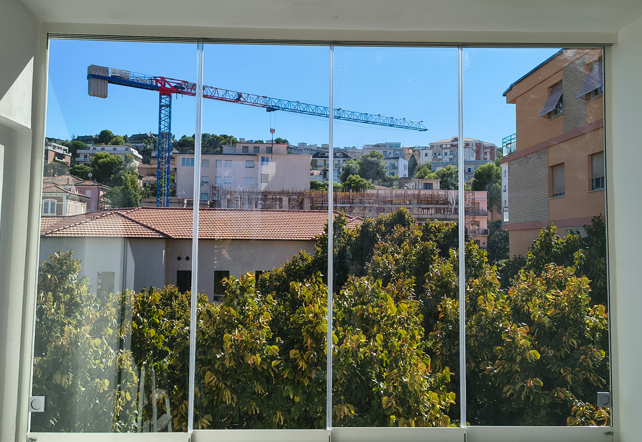 Vetrate Panoramiche - Falconara 2 — vetrata panoramica VEPA Residenziale | VETRO DESIGN ITALIA