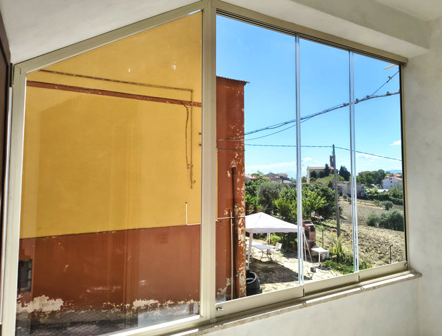 Vetrate Panoramiche - Santa Maria Nuova — vetrata panoramica VEPA Residenziale | VETRO DESIGN ITALIA